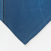 Blue Blume Fantasy Pattern, Abstraktes Fraktal Art Fleecedecke (Ecke)
