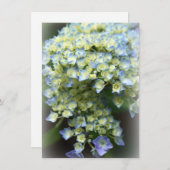 Blue Blume Flat Danke Card (Vorne/Hinten)