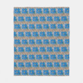 Blue Blume Fleece Blanket (Vorderseite)