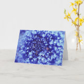 Blue Blume Grußkarte Karte (Gelbe Blume)