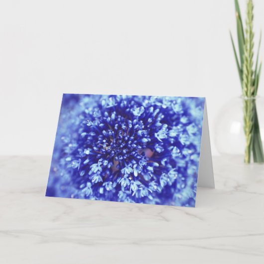 Blue Blume Grußkarte Karte (Vorderseite)