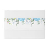 Blue Blume Hydrangea Einladungsbanderole (Rückseitenbeispiel)