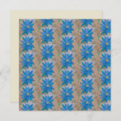 Blue Blume Jigsaw Puzzle (Vorne/Hinten)