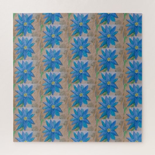 Blue Blume Jigsaw Puzzle (Vertikal)
