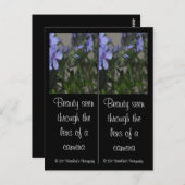 Blue Blume Lesezeichen Postkarte (Vorne/Hinten)