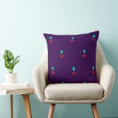 Blue Blume Lila Accent Sofa Kissen (Stuhl )