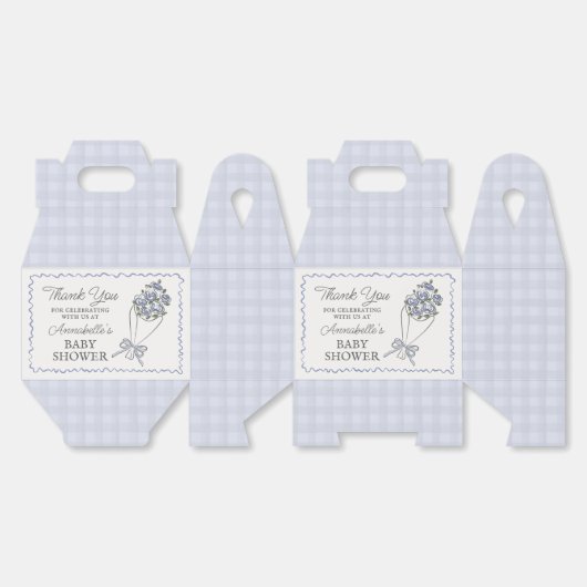 Blue Blume Market Frische Blumendusche Geschenkschachtel (Ungeklappt)