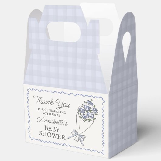 Blue Blume Market Frische Blumendusche Geschenkschachtel (Offen)