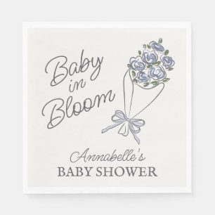 Blue Blume Market Frische Blumendusche Serviette