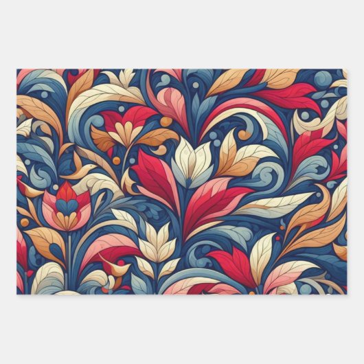 Blue Blume Morris Art Geschenkpapier Set (Vorderseite 3)