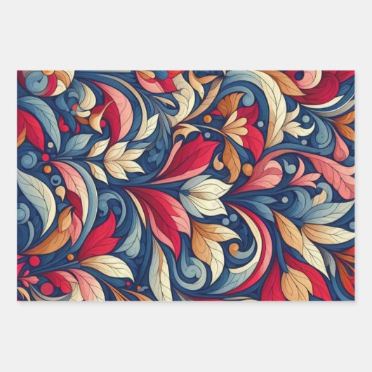 Blue Blume Morris Art Geschenkpapier Set (Vorderseite)