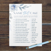 Blue Blume Name The Cake Brautparty Game Pack Notizblock