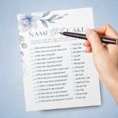 Blue Blume Name The Cake Brautparty Game Pack Notizblock