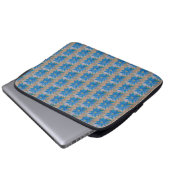 Blue Blume Notebook Sleeve (Vorne Knopf)