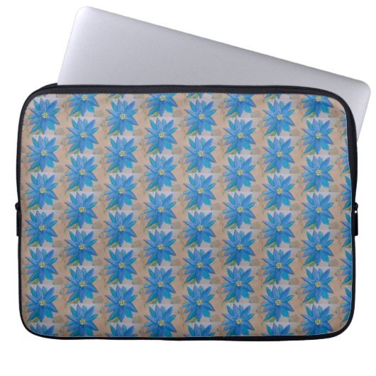 Blue Blume Notebook Sleeve (Vorderseite)