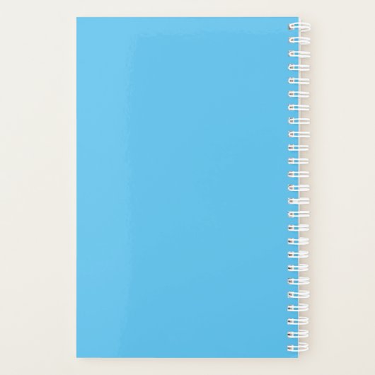 Blue Blume Planner Planer (Rückseite)