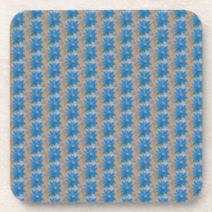 Blue Blume Plastic Untersetzer