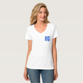 Blue Blume Polo Shirt (Vorderseite Vollansicht)