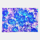 Blue Blume Power Art Geschirrtuch (Horizontal)