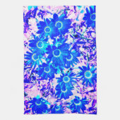 Blue Blume Power Art Geschirrtuch (Vertikal)