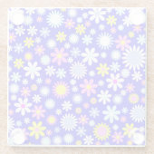 Blue Blume Power Glasuntersetzer (Rückseite)