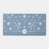Blue Blume Power Monogram Desk Mat Schreibtischunterlage (Vorderseite)