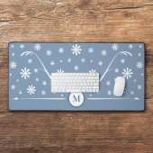 Blue Blume Power Monogram Desk Mat Schreibtischunterlage