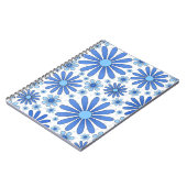 Blue Blume Power Notebook in Weiß Notizblock (Linke Seite)