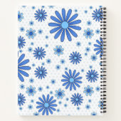 Blue Blume Power Notebook in Weiß Notizblock (Rückseite)