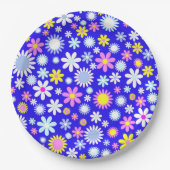 Blue Blume Power Pappteller (Vorderseite)