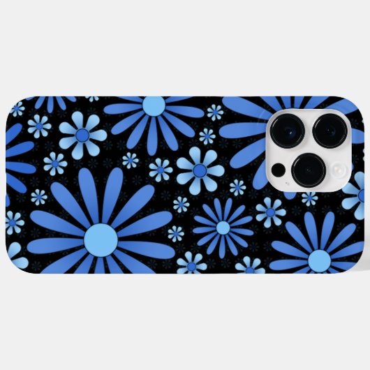 Blue Blume Power Phone Case (Rückseite (Horizontal))