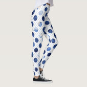 Blue Blume Print Floral Leggings Womens (Rechts)