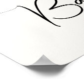 Blue Blume Pumpkin Fall Baby Dusche Begrüßungszeic Poster (Ecke)