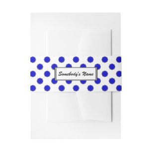 Blue Blume Ribbon (Pers) von Kenneth Yoncich Einladungsbanderole
