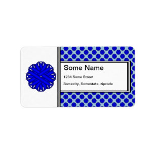 Blue Blume Ribbon von Kenneth Yoncich Adressaufkleber