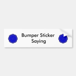 Blue Blume Ribbon von Kenneth Yoncich Autoaufkleber