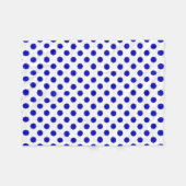 Blue Blume Ribbon von Kenneth Yoncich Fleecedecke (Vorderseite (Horizontal))