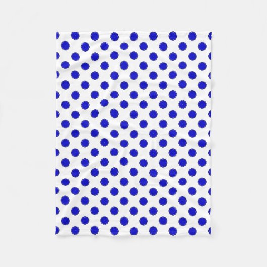 Blue Blume Ribbon von Kenneth Yoncich Fleecedecke (Vorderseite)