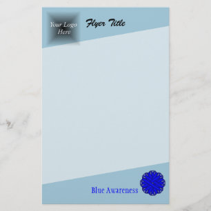 Blue Blume Ribbon von Kenneth Yoncich Flyer