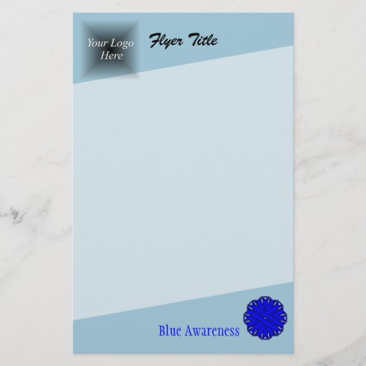 Blue Blume Ribbon von Kenneth Yoncich Flyer (Vorne)