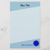 Blue Blume Ribbon von Kenneth Yoncich Flyer (Hinten)