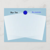 Blue Blume Ribbon von Kenneth Yoncich Flyer (Hinten)