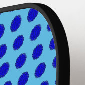 Blue Blume Ribbon von Kenneth Yoncich Pickleball Schläger (Linke Seite)