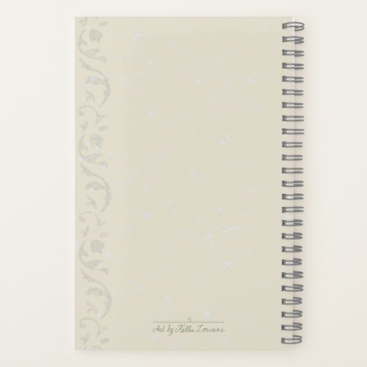 Blue Blume Scripture Journal Notizblock (Rückseite)