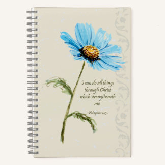 Blue Blume Scripture Journal Notizblock