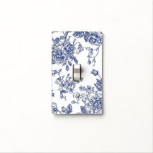 Blue Blume Single Toggle Light Switch Abdeckung