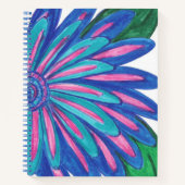 Blue Blume Spiral Notebook Notizblock (Vorderseite)