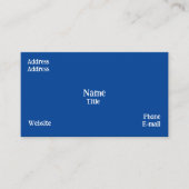 Blue Blume Standard, 3,5" x 2,0" Visitenkarte (Vorderseite)