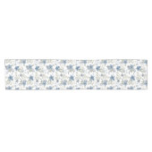 Blue Blume Table Runner Kurzer Tischläufer (Horizontal)