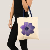 Blue Blume Tote Bag Blume Beach Tragetaschen (Vorderseite (Produkt))